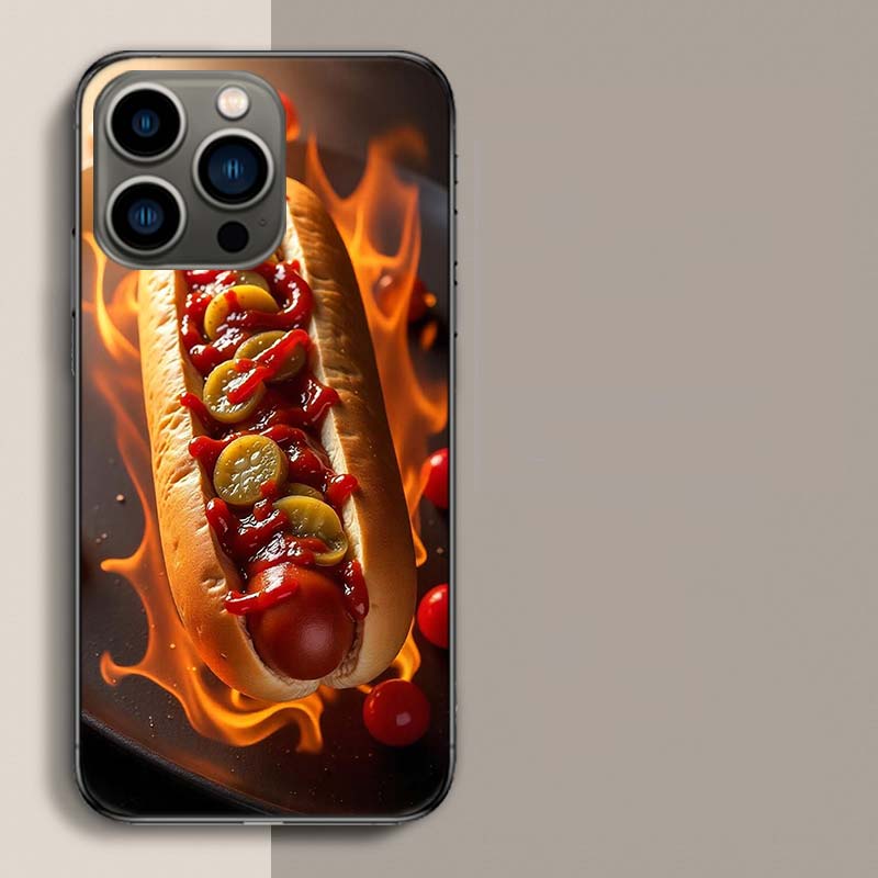 Onion and Pepper Flavored Grilled Sausage Hot Dog Phone Case For Iphone 17 Air 15 Pro 14 Plus 16 Pro Max 17E 16E 12 13 Mini 11