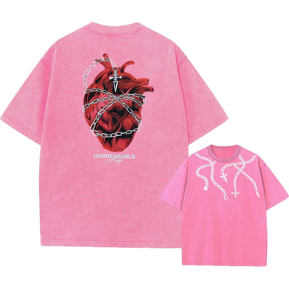 Hunter X Hunter Vintage Graphic TShirt Washed Cotton Hip Hop Tee Unisex