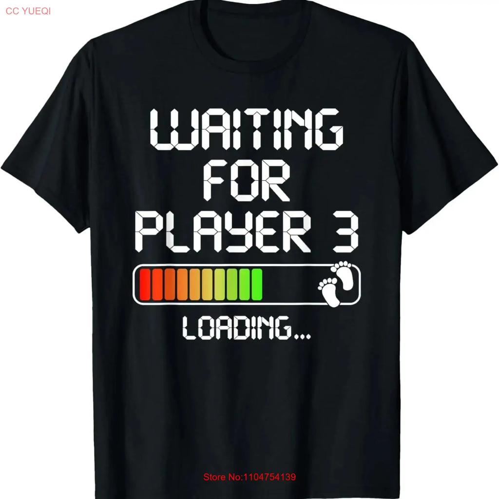 Expectant Dad Be Gamer Pregnancy Announcement Player 3 T Shirt vintage Washed graphic Top For Everyday Wear homme Stretched