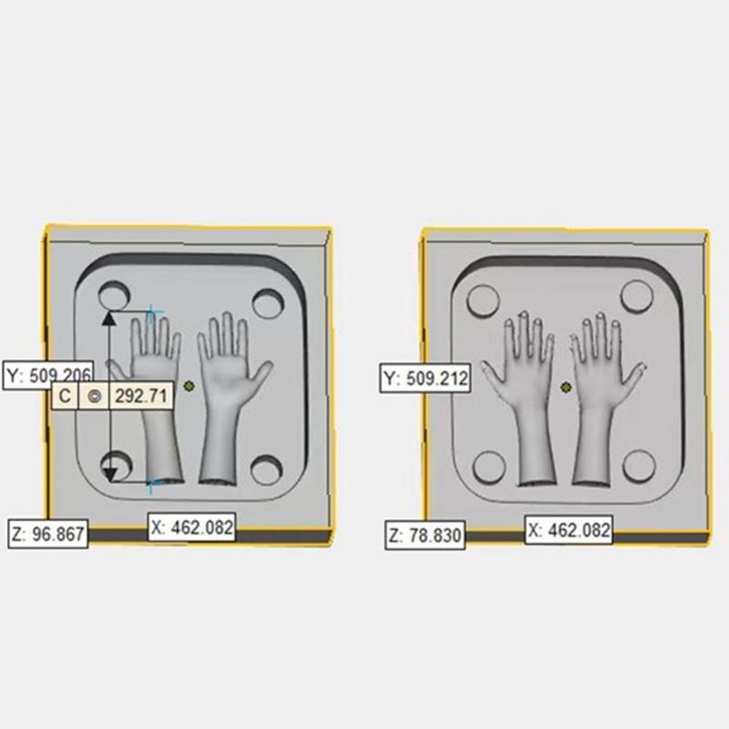 Cute Palm Silicone Molds Candle Mould Mini Palm Resin Mould DIY Baking Molds Candle Making Molds for Cake Decorations