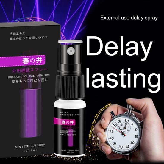 5ML Ejaculation Delay Spray Long-Lasting Effective Flirt Natural Ingredients Rapid Erection Prolonged Sex Life Mini Control Men Ejaculation Spray