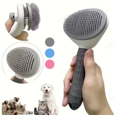 Dog Comb Pet Hair Removal Brush Cats And Dogs Special Comb Beauty Massage Self-cleaning Needle Comb Pet Supplies
