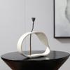 Abstract Art Vase Ornament White Hollow Flower Container for Living Room and Dining Table Ceramic Floral Vase Home Decoration