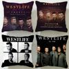 Klasická kapela Westlife Povlak na polštář Měkký Snadno pratelný Povlak na polštář Univerzální pro pohovku Postel Cestování a Kancelář