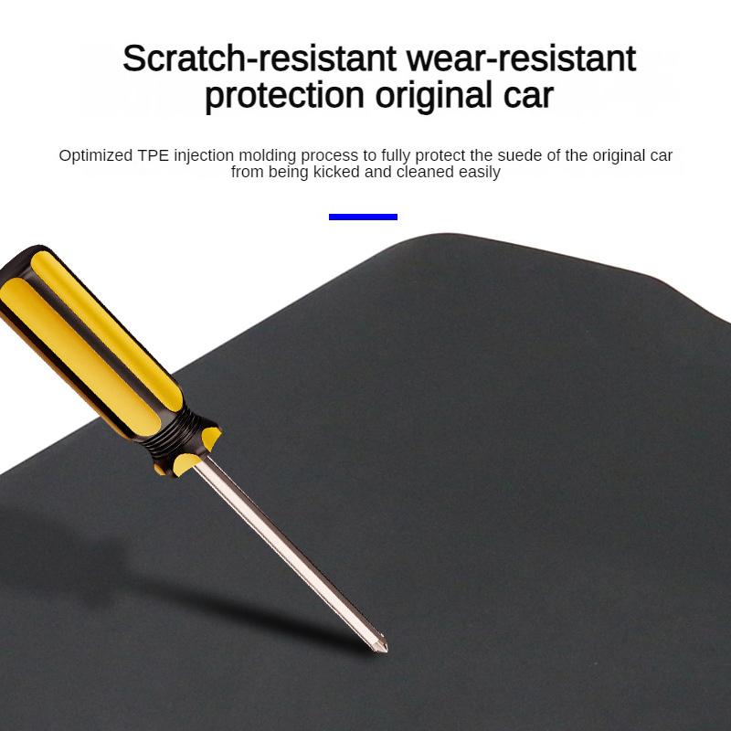 For Tesla Model 3 Highland 2024 2025 Center Console Side Anti-kick Mats TPE Scuff Wall Plate Protect Cover Guard Pad Accessories