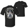 Grundens Skeleton Guide Oversize T-Shirt, Bold Fishing Skull Line Art with Fly R