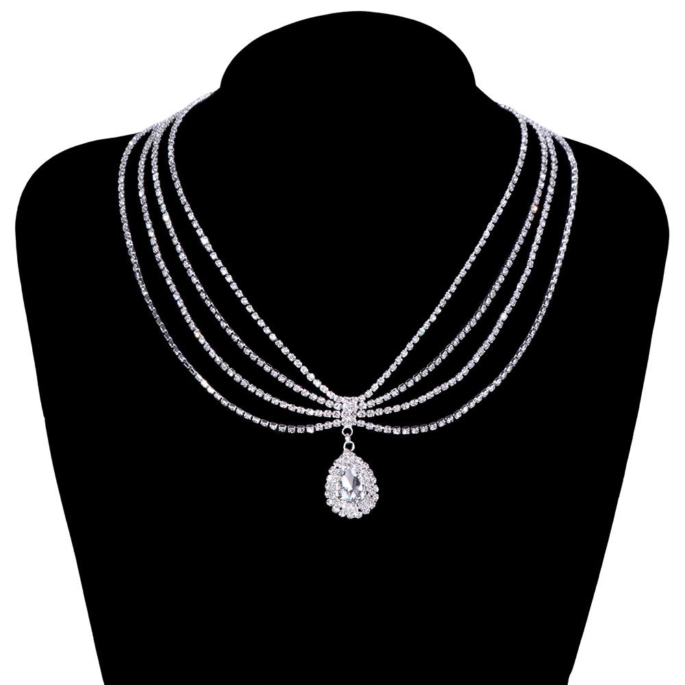 Bohemian Rhinestone Head Chain Headwear Boho Headband Fashion Forehead Chain  Girl