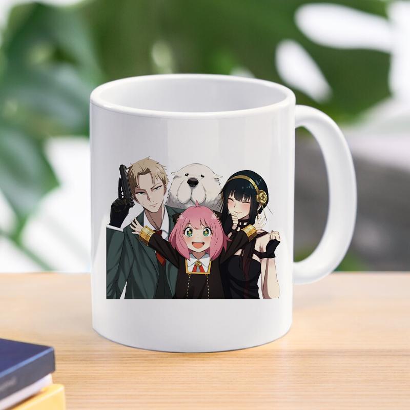 Spy X Family Anya kubek do kawy kubek Loid Yor fałszerz kubki ceramiczne dla dzieci chłopcy herbata kawa z mlekiem naczynia do picia prezent dla przyjaciela