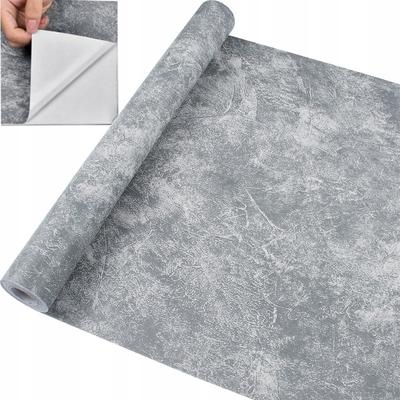 Self-adhesive Wallpaper Concrete Plaster 3D Effect Vinyl Cover 45cm X 10m