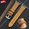 Vintage Lederarmband für Samsung Galaxy Watch 8/8 Classic 46mm Atmungsaktives Sportarmband für Galaxy 8 40 44mm Ersatzarmband