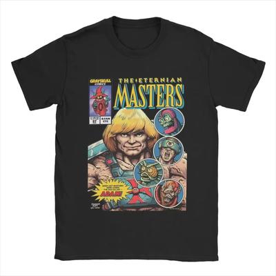 Eternial Evrenin Hakimleri He-Man Erkek Pamuk Komik Tişörtler Yuvarlak Yaka Tişörtler Kısa Kollu Üstler Büyük Beden