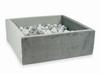 Dry Ball Pit 600 Pieces 110x110x40 Velvet Gray: Pearl, Silver