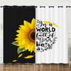 Curtain Rugby Sunflower 3D Digital Printing Blackout Curtain Punching