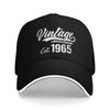 Est 1965 Vintage 60th Birthday Limited Edition Retro Gift Baseball Cap  Y2k Funny Trucker Hat Summer Outdoor Sport Snapback Cap
