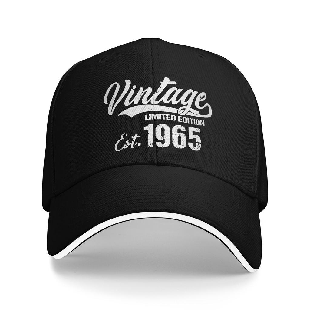 Est 1965 Vintage 60th Birthday Limited Edition Retro Gift Baseball Cap Y2k Funny Trucker Hat Summer Outdoor Sport Snapback Cap