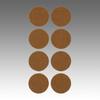 LEC Home Felt, Round (Large), 8 Pieces, Prevents Scratches on Flooring