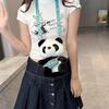 Cute Backpack Panda Plush Toy Small Backpack Chinese Panda Souvenir Children's Crossbody Bag Shoulder Bag