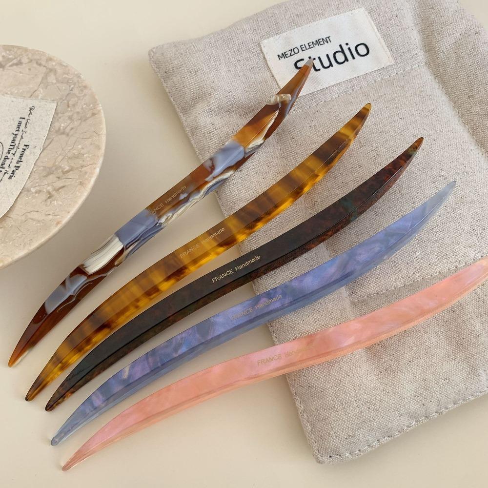 18CM Acetic Acid Hair Stick Chinese Style Hair Fork Willow Leaves Shape Hairpin Daily