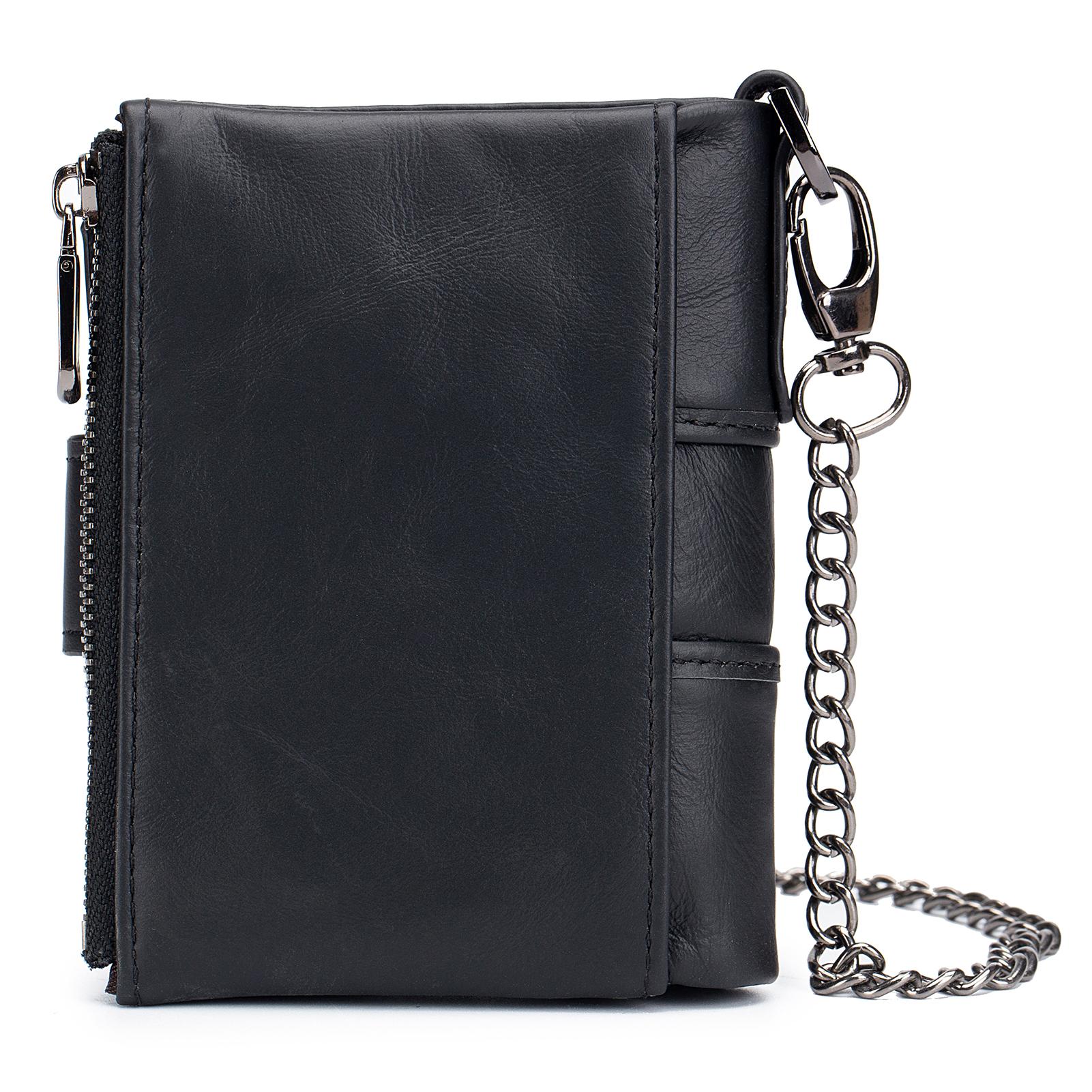 Мужской винтажный кошелек из коровьей кожи с держателем для карточек — фото 4