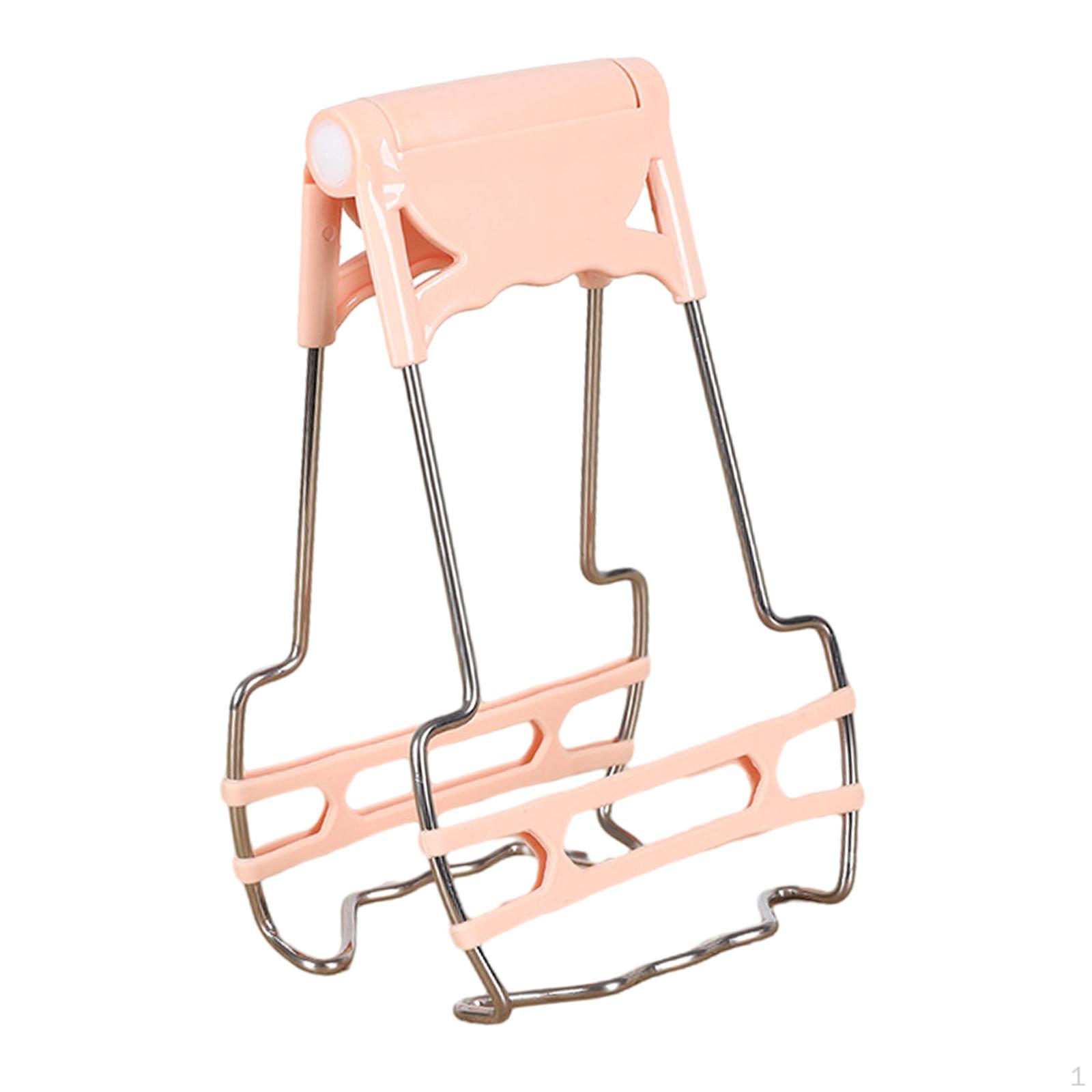 Bowl Clips, Stainless Steel Dish Plate Clip, Anti Scalding Gripper Clip for Picnic розовый