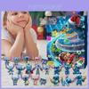 Großer PVC Weihnachts-Countdown Adventskalender mit entzückenden Charakteren und Figuren für Urlaubsspaß