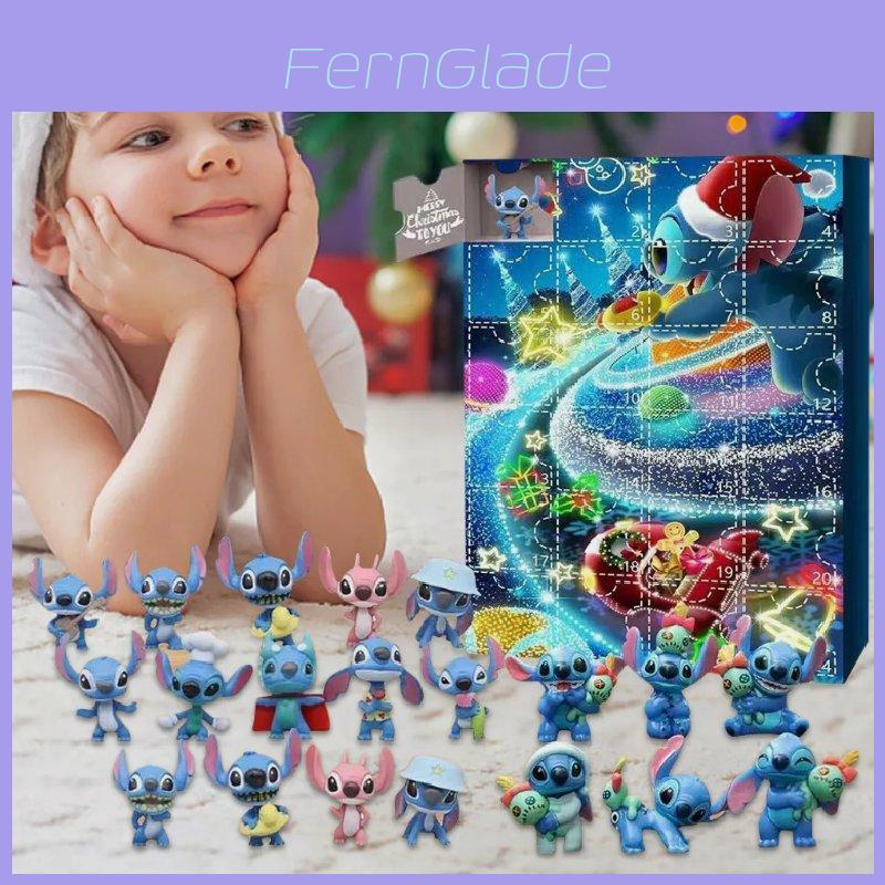 Großer PVC Weihnachts-Countdown Adventskalender mit entzückenden Charakteren und Figuren für Urlaubsspaß