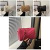 2024 New Fashion Urban Simple Embroidered Diamond Grid Chain Shoulder Crossbody Bag