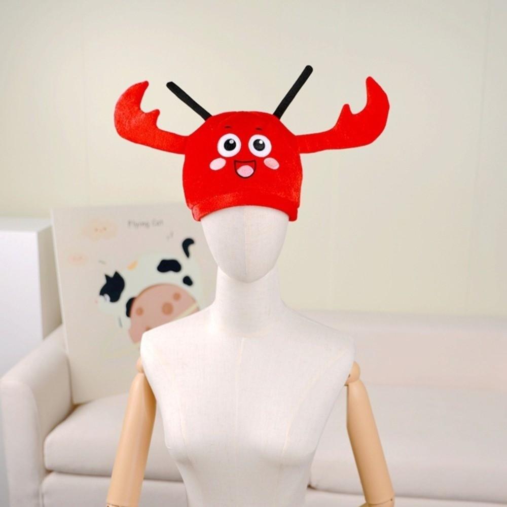 Funny Look Lobster Costume Hat Big Claw Lobster Headgear Stage Performance