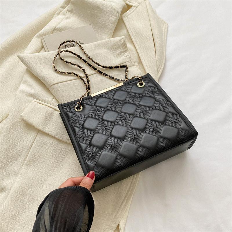 Trendy Casual Women's Crossbody Bag 2023 Stylish Mini Square Shoulder Purse In Black White Green Rose Pink