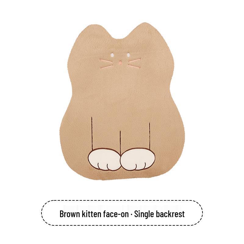 Cartoon Kitten Winter Plush Car Seat Cushion for Honda Civic, Haoying, XRV, Inspire, CRV