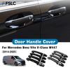 Door Handle Cover For Mercedes Benz Vito V-Class W447 2014-2025 Cars Accessories Carbon Fiber Glossy Black Car Decoration
