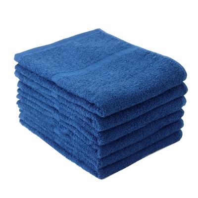 Mukotowel Light Face Towels, Set of 6, Thin, Quick-Drying, Made In Japan, Senshu Towels (25 Colors Available), Navy