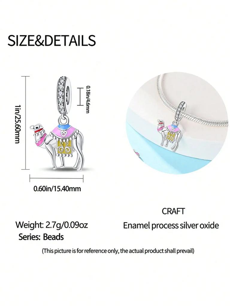 Charms Plata Colored Elephant Beads Charm Copper Plated Fit Charms Copperoriginal Bracelet For Jewelry Making Diy Charm