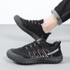 Men's shoes new autumn breathable leather mesh casual shoes sports mountaineering shoes light labor insurance shoes
