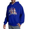 Men's Hooded Sweatshirt, Contrasting Color Sweatshirt, Sports   Casual Jacket