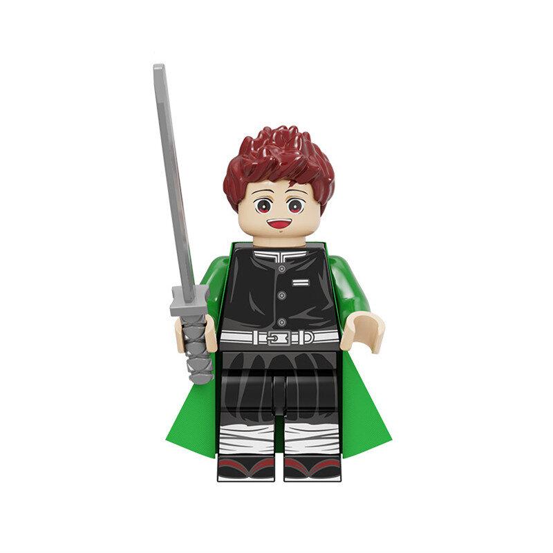 Demon Tanjiro Slayer Minifigures Nezuko Building Block Puzzle Toy Kids Gifts