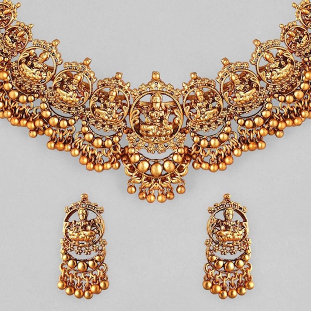 Necklace Set Temple Traditional Stylish Jewellery Gift for Women & Girls