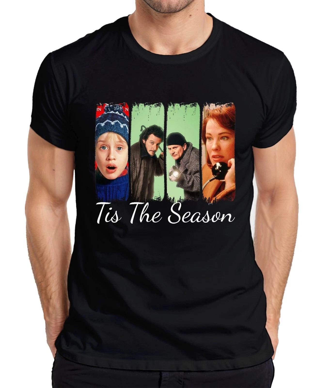 Tis The Season Home Alone Kevin Wet Bandits Weihnachten Geschenk Herren T-Shirt XL