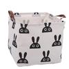 Waterproof Cotton & Linen Storage Basket - Creative, Durable Fabric Square Box for Home Use