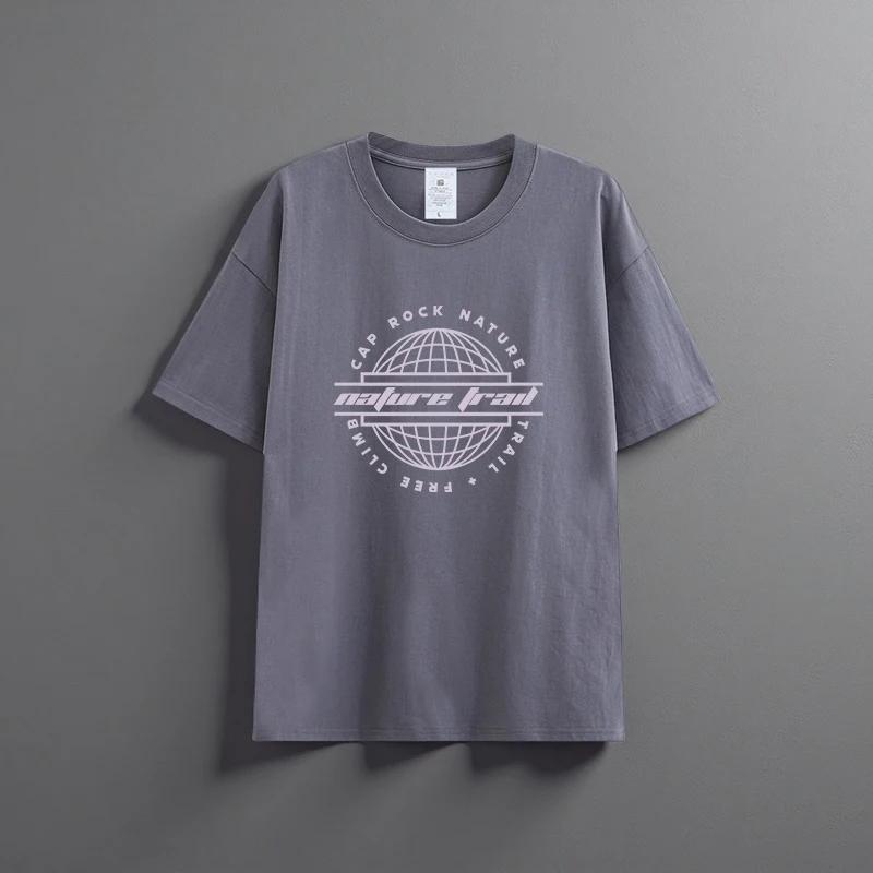 Letní Nové Unisex Všestranné Tričko z Čisté Bavlny Módní Ležérní Top s Kulatým Výstřihem Prodyšné Volného Střihu Tričko s Krátkým Rukávem s Potiskem