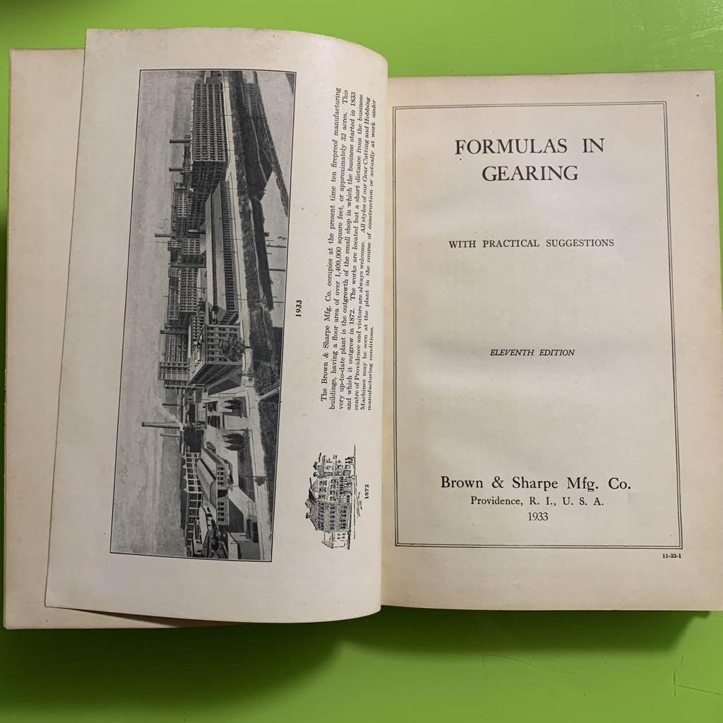 [USED] Formulas in Gearing 11th Edition 1933