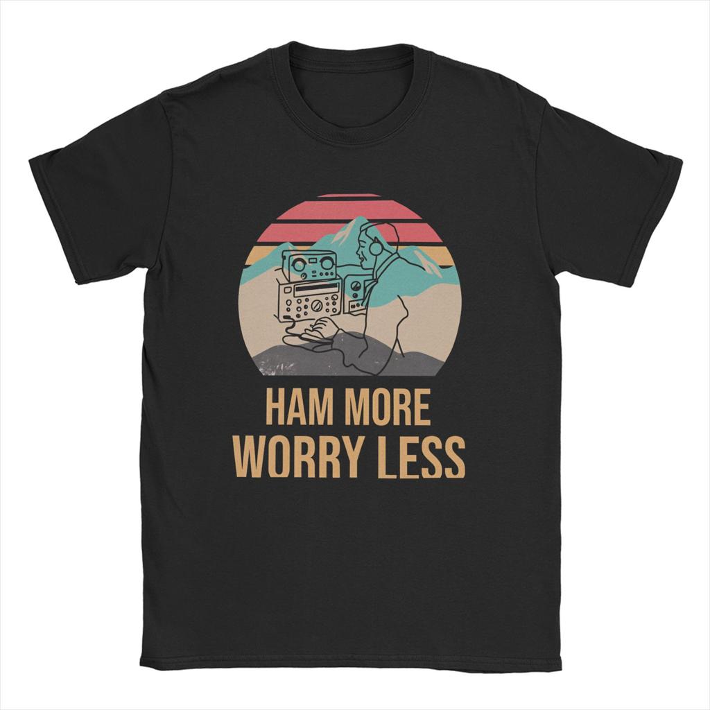 Fashion Ham Radio Operator Amateur Radio TShirts for Men Crewneck Cotton T Shirts Short Sleeve Tees Summer Clothes