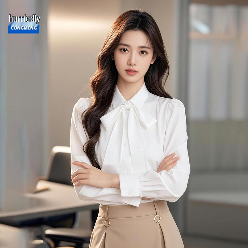 

Chiffon Bow-Tie Blouse M