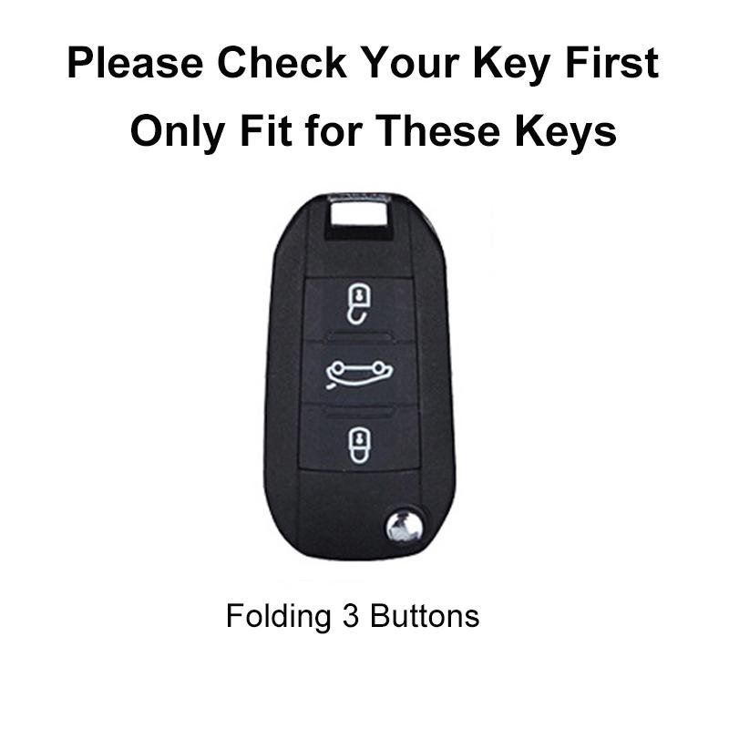 TPU Plating Skin Car Key Cover Case Shell For Peugeot 208 2008 308 3008 408 508 107 301 Citroen C4 CACTUS C5 DS4 DS5 Holder Fob