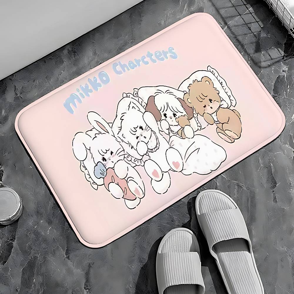 M-Mikkos-Cat Entry Door Floor Mat Festive Decorations Carpet Bathroom Anti-slip Mat Entrance Doormat