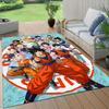 Dragon Ball Pattern Square Carpet,Area Rug,Carpet Rug for Living Room Bedroom Sofa Playroom Decor,Non-slip Floor Mat,Holiday Birthday Gifts