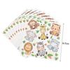 61Pcs Jungle Animal Disposable Tableware Set Paper Plate Cup Napkin Banner Kids Boy Forest Safari Theme Birthday Party Supplies