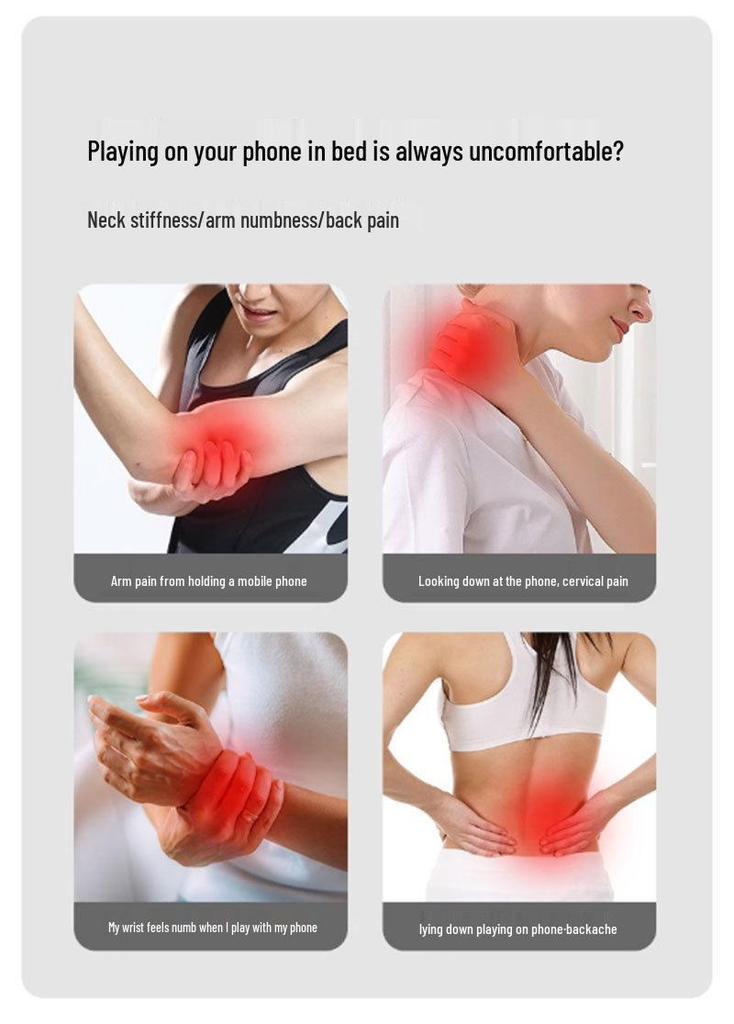 Multi-functional Memory Foam Nap Pillow for Bed: Lumbar and Leg Cushion with Phone Support