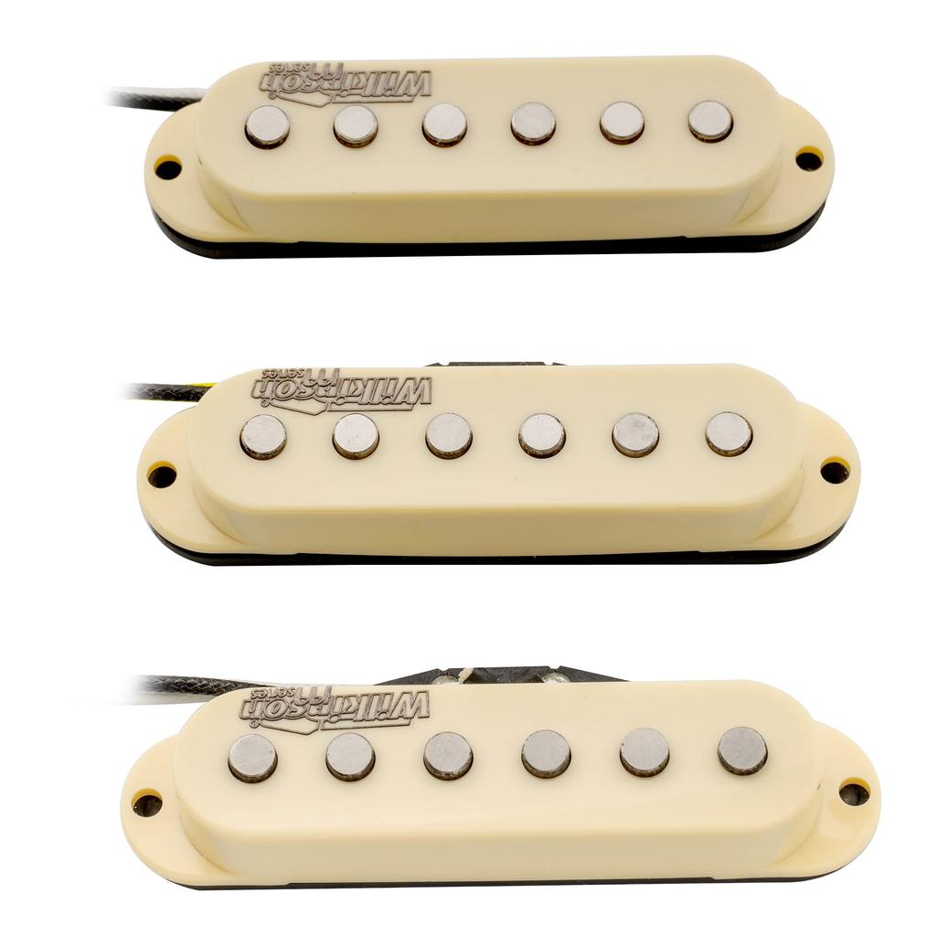 Wilkinson M Series High Output Alnico 5 Stratocaster Pickup Set, Cream