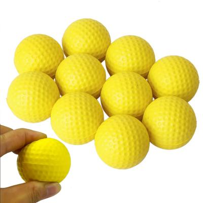 2/4/6/10pcs Yellow PU Foam Golf Balls Sponge Elastic Indoor Outdoor Practice Training Durable for Sports Accessories TMZ